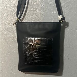 Pixie Mood Black Bag with Gold Accents